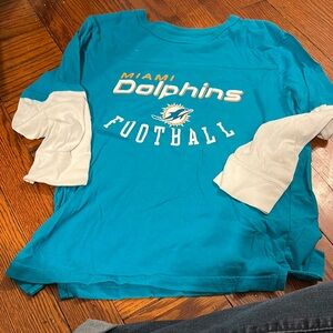 Miami Dolphins Kids Football Shirt - Teal